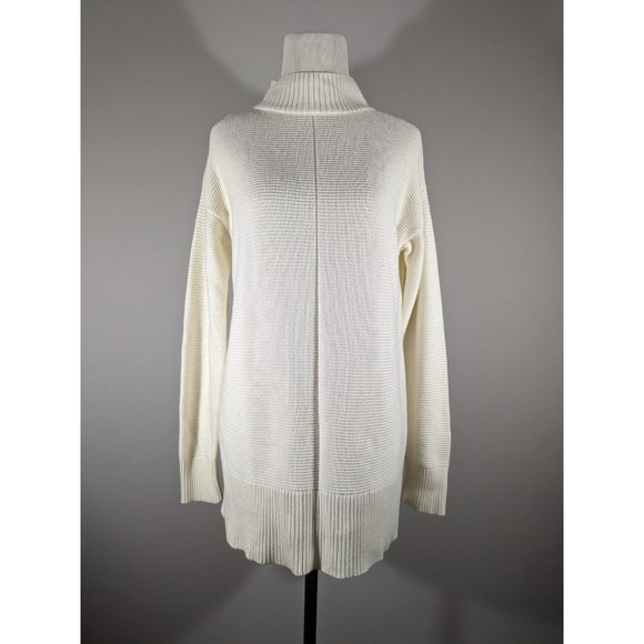 Talbots Ivory High Neck Sweater Women's Size M Petite - Picture 1 of 5